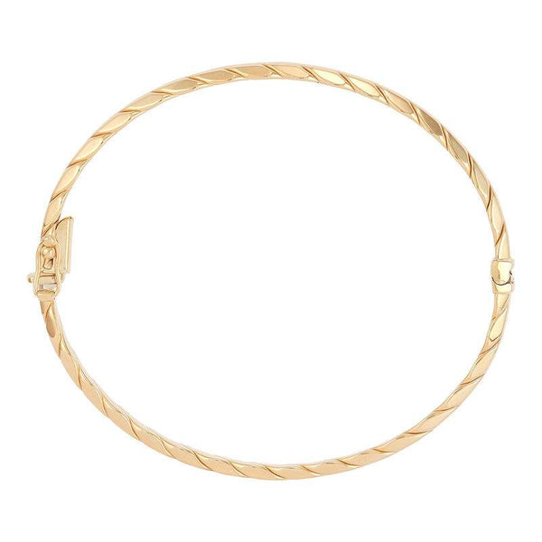 14K high-polished yellow gold bracelet