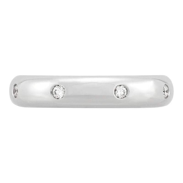 14K band featuring 8 round diamonds