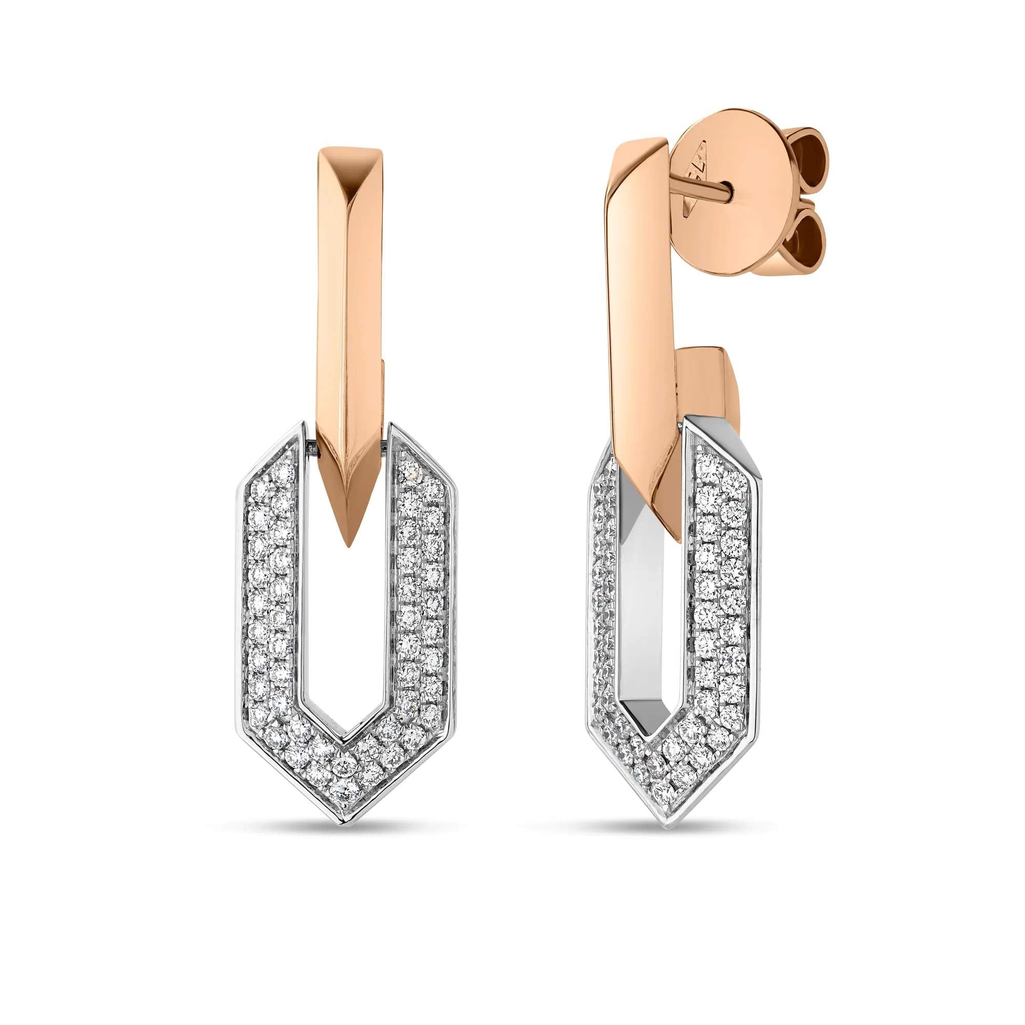 Roberto Coin 18K Diamond drop earrings