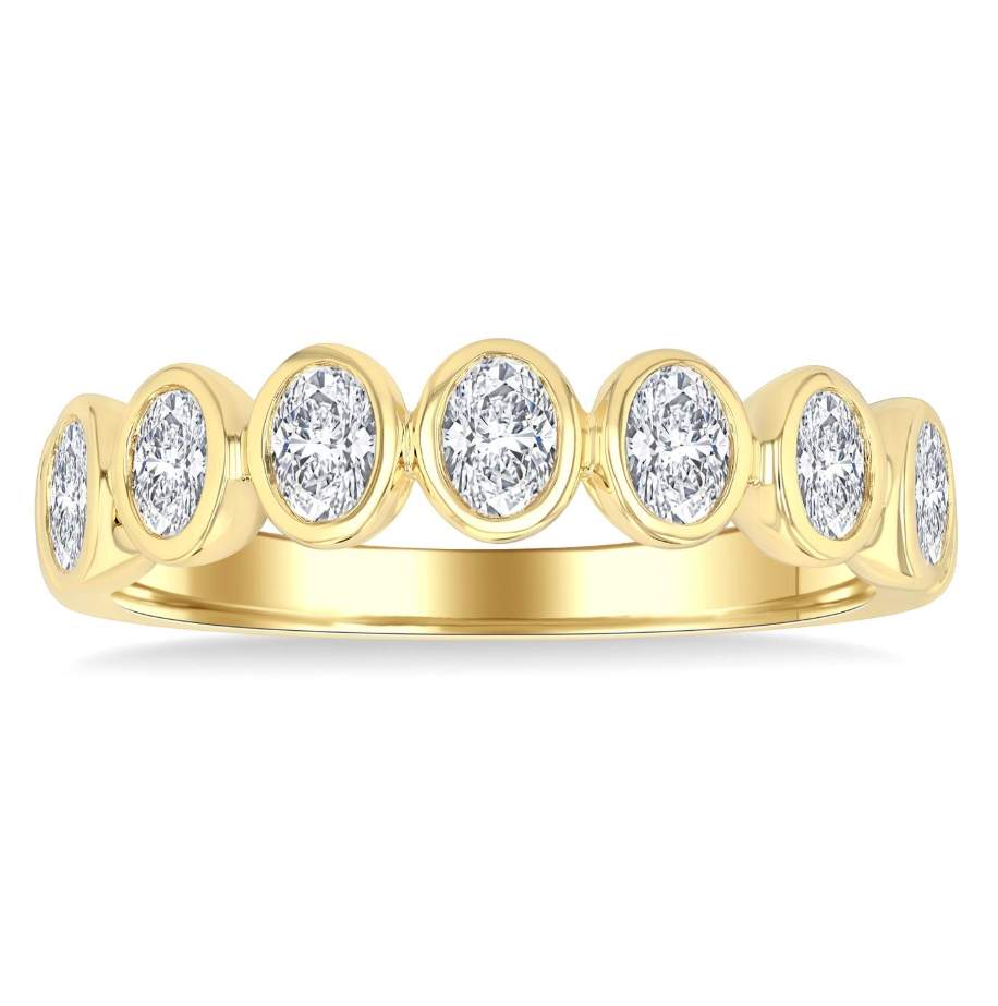 7 Stone Oval Shape Band