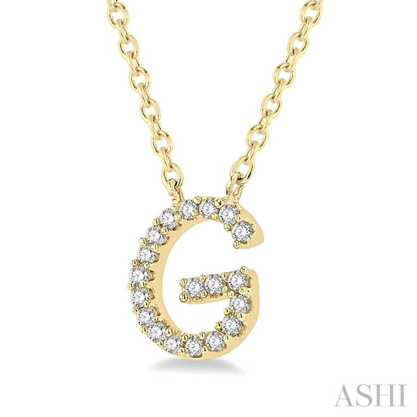 14K  "G" initial pendant