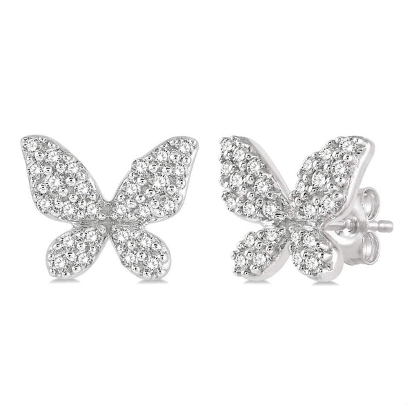 Butterfly Petite Diamond Fashion Earrings