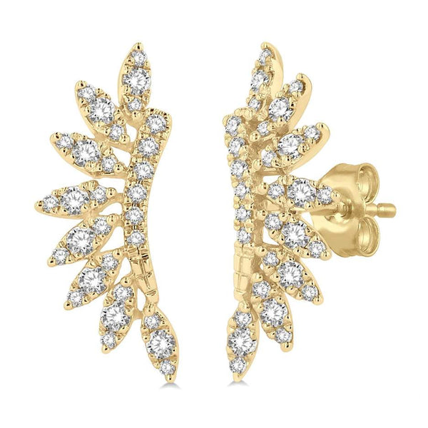 14K Petite Diamond Fashion Earrings