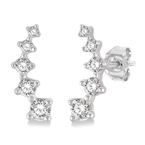 Petite Diamond Fashion Ear Climbers