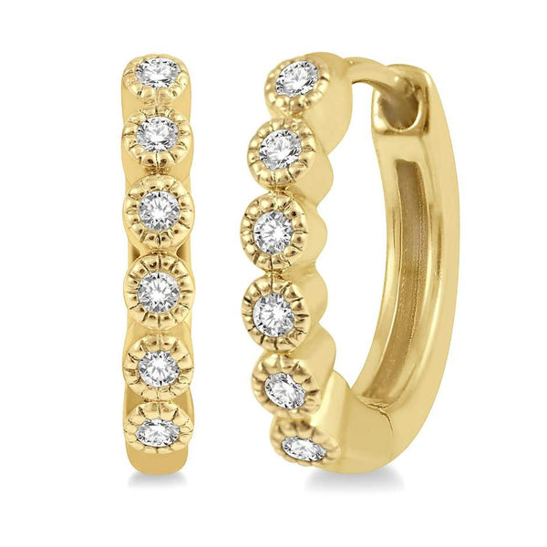 Petite Diamond Huggie Fashion Earrings