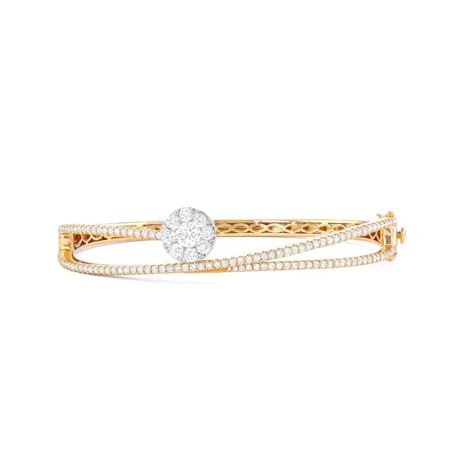 Couture Fiori Round Bypass Bangle