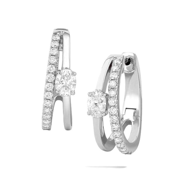 Couture Paradox Oval 2-Row Earrings