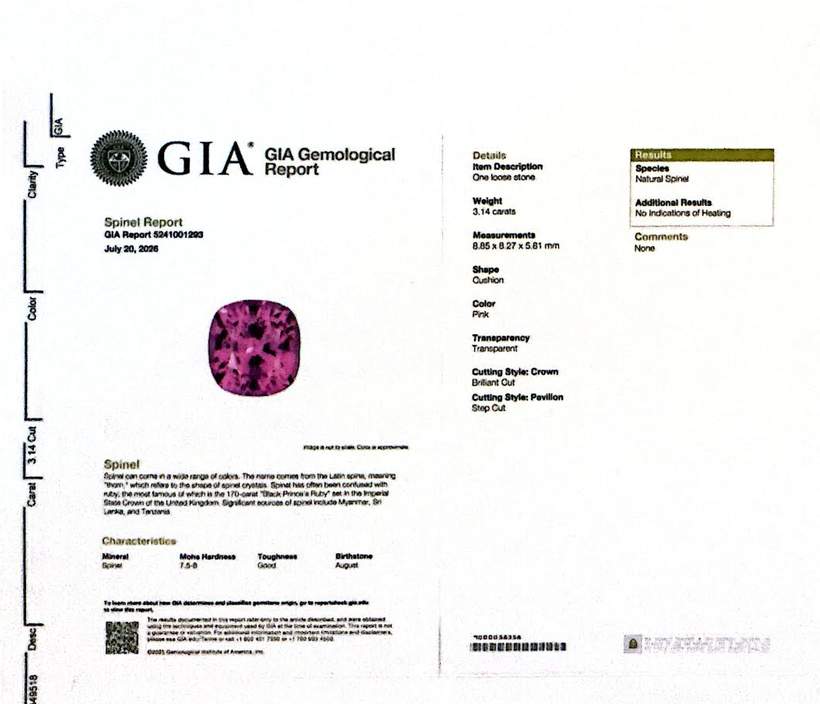 18K Pink Spinel Ring