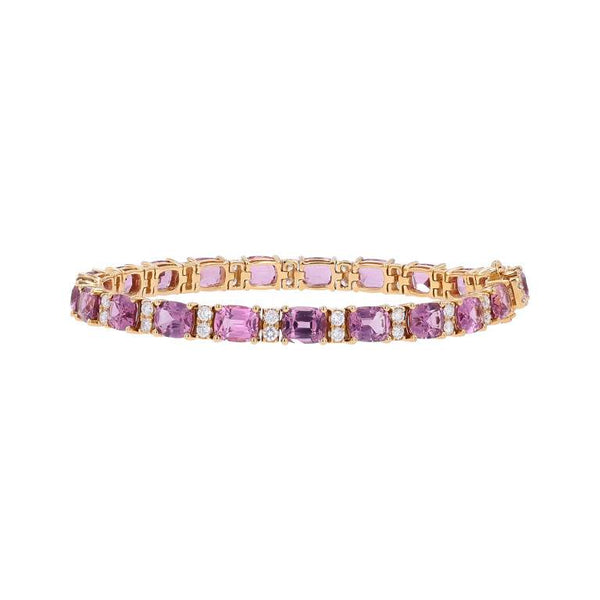 18K Pink Spinel Line Bracelet