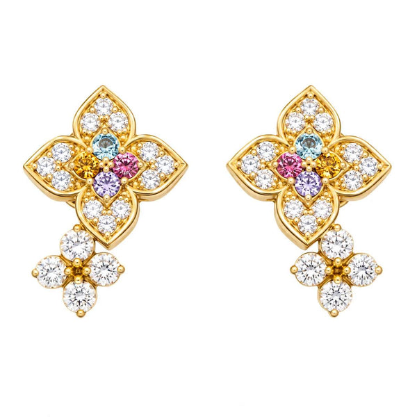 18K Venetian Princess Carnival Earrings