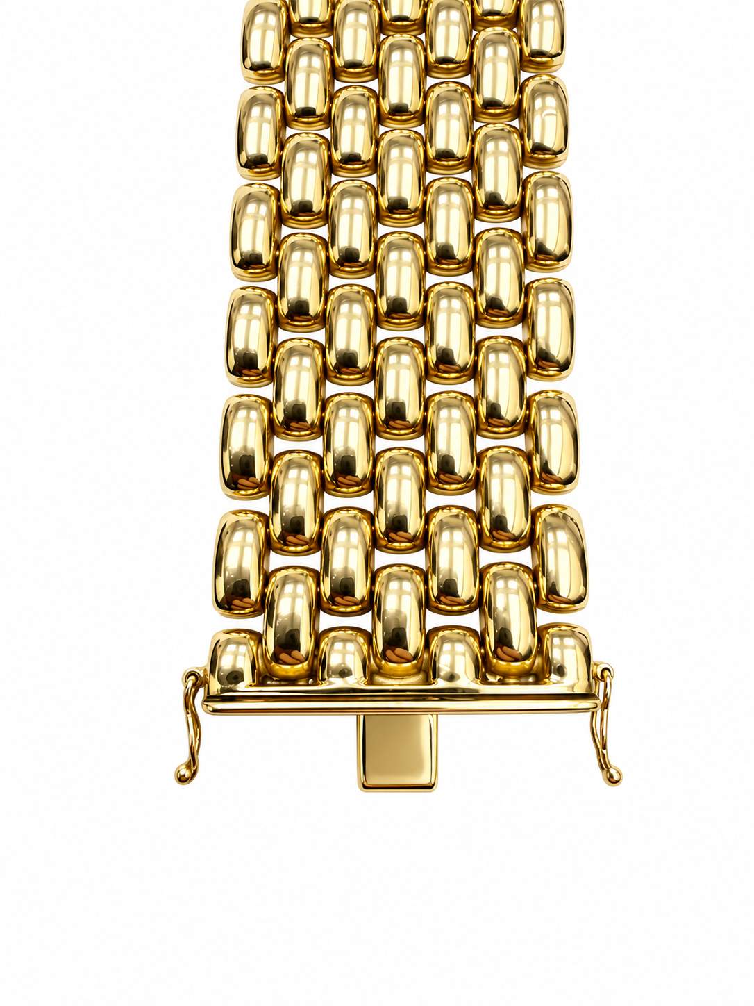 14K Wide Panther link Bracelet