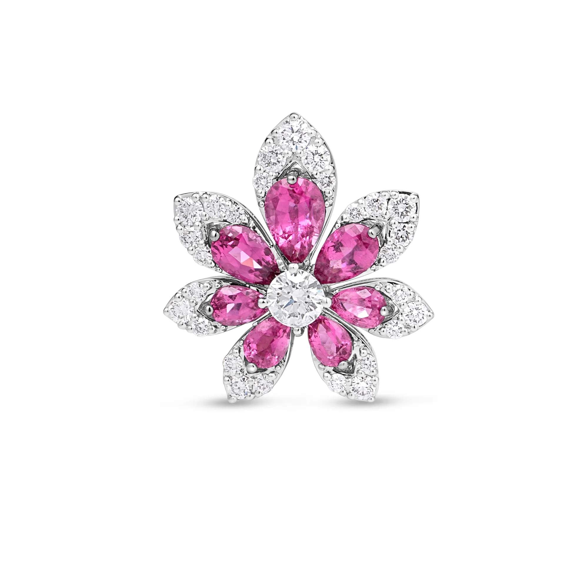 Roberto Coin Tiare Flower Stud Earrings