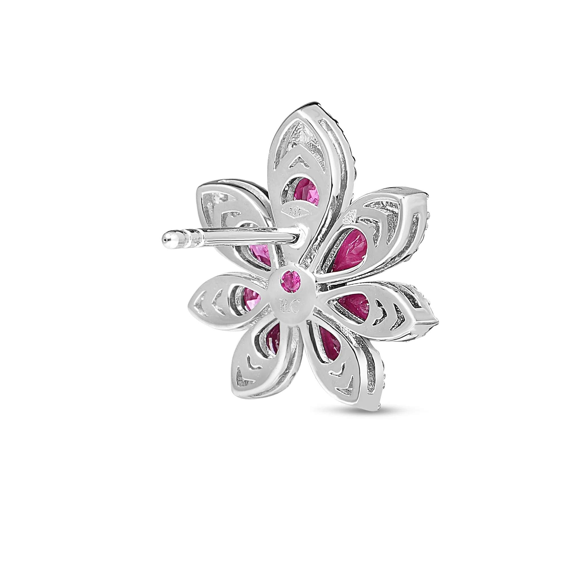 Roberto Coin Tiare Flower Stud Earrings