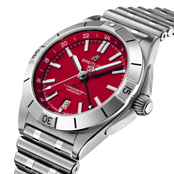 Chronomat Automatic GMT 40 NFL Tampa Bay Buccaneers Edition- Stainless Steel - Provident Jewelry