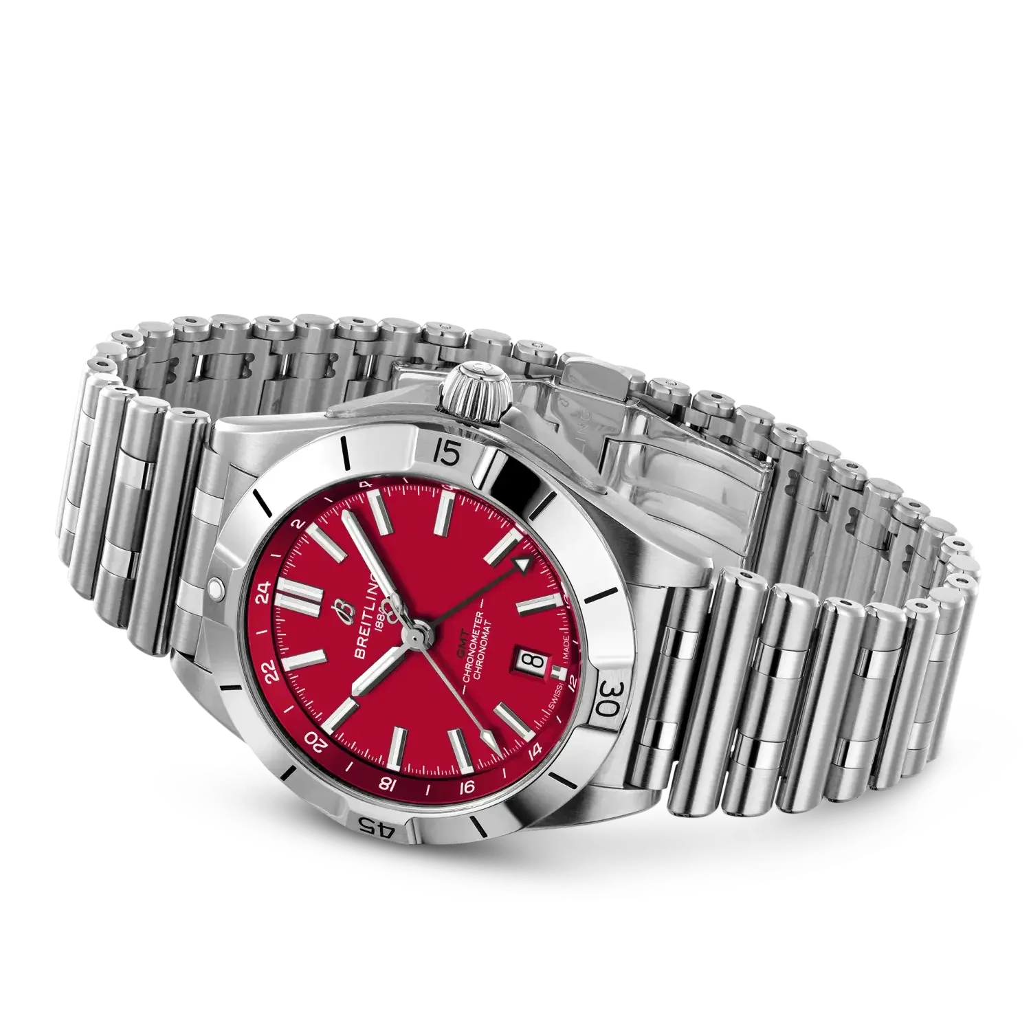 Chronomat Automatic GMT 40 NFL Tampa Bay Buccaneers Edition- Stainless Steel - Provident Jewelry