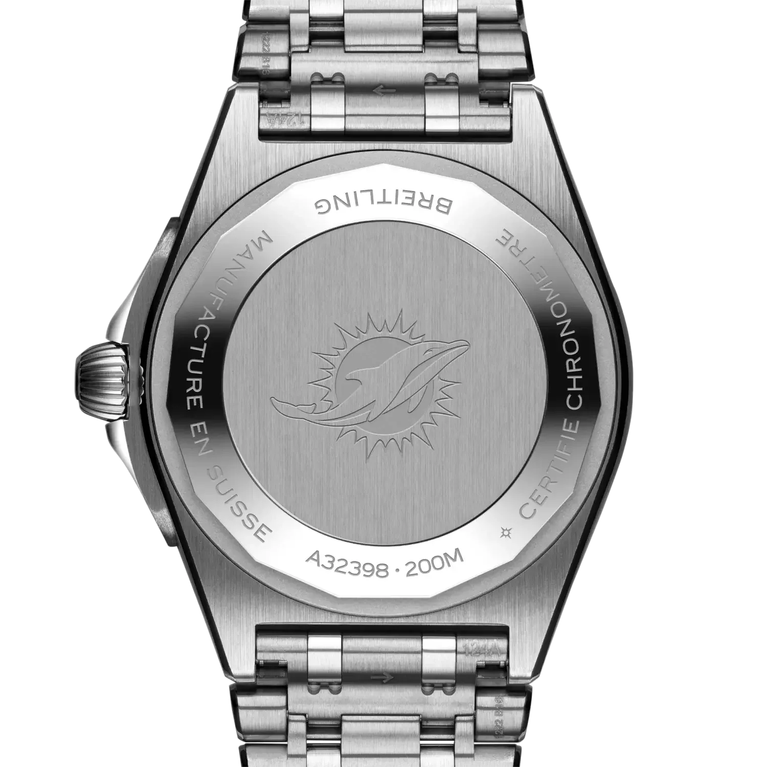 Chronomat Automatic GMT 40 NFL Miami Dolphins Edition- Stainless Steel (Available for Pre-Order) - Provident Jewelry