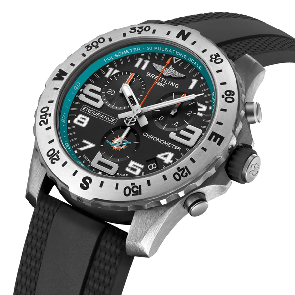 Professional Endurance Pro 44 NFL Miami Dolphins Edition- Titanium/ Black - Provident Jewelry