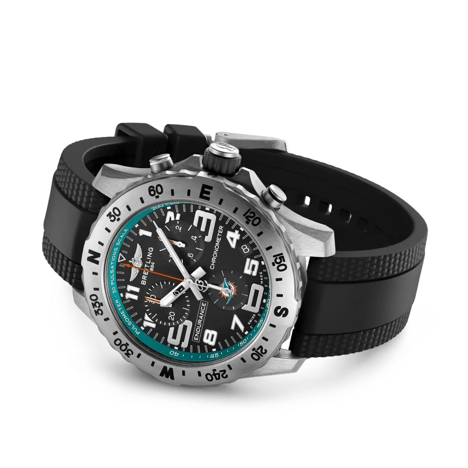 Professional Endurance Pro 44 NFL Miami Dolphins Edition- Titanium/ Black - Provident Jewelry