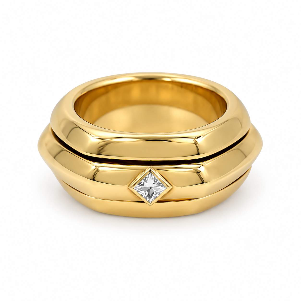 'Piaget' Rotating Diamond Ring