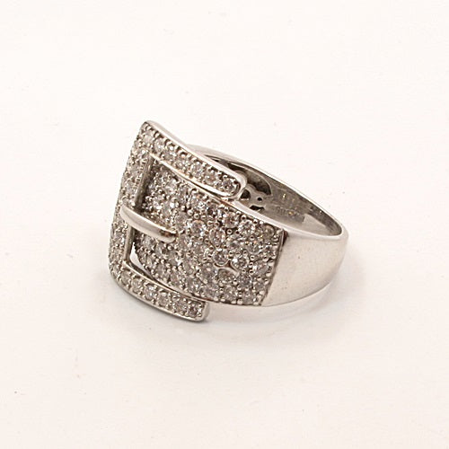 Buckle Shape Diamond Ring Provident Jewelery