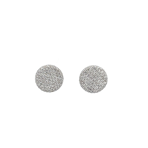 Diamond Disc Earrings