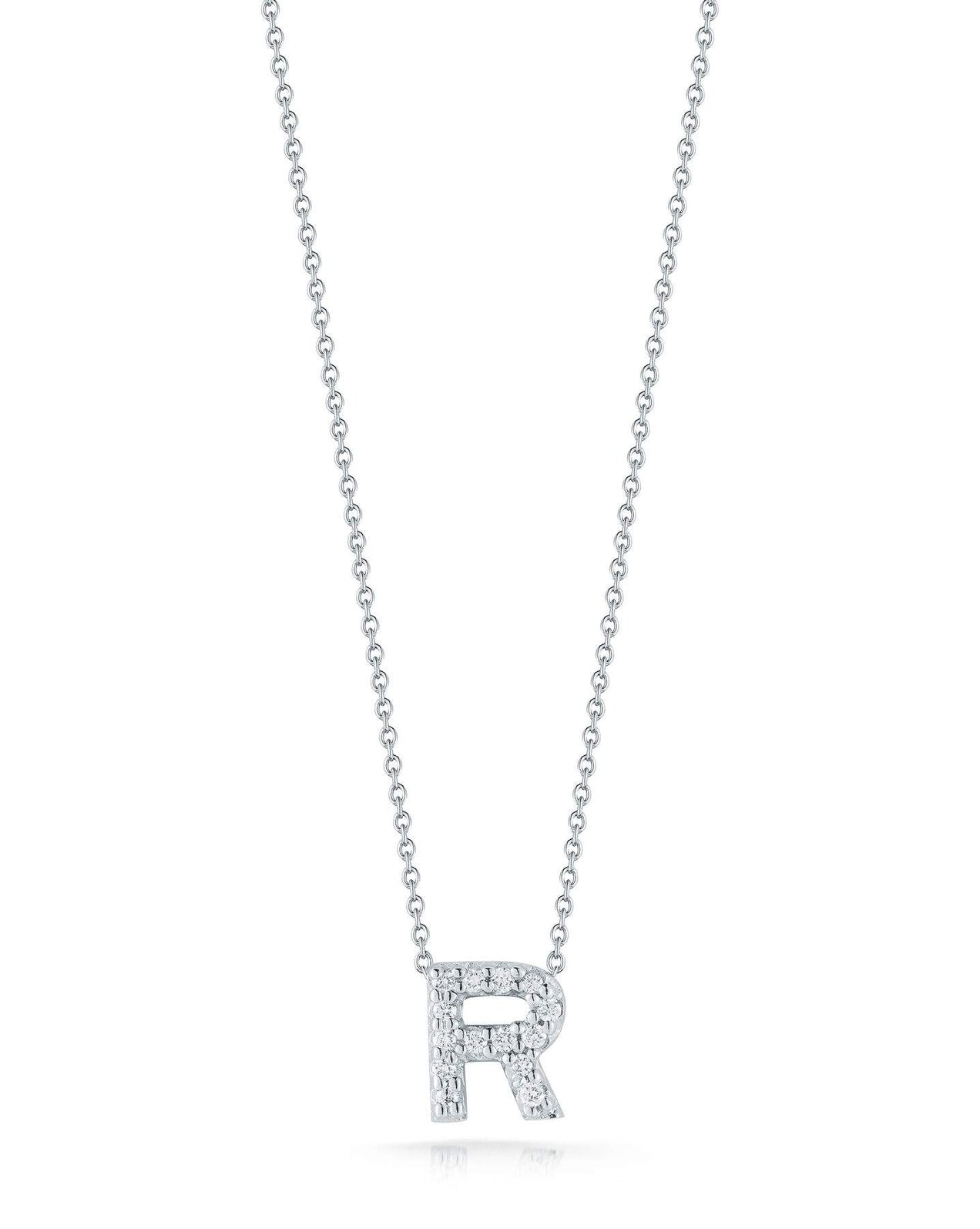 Roberto Coin Tiny Treasure Love Letter "R" Pendant Necklace