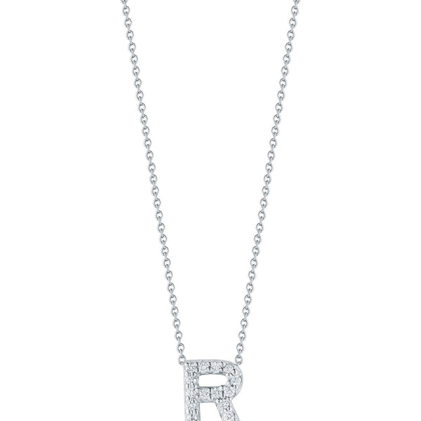 Roberto Coin Tiny Treasure Love Letter "R" Pendant Necklace
