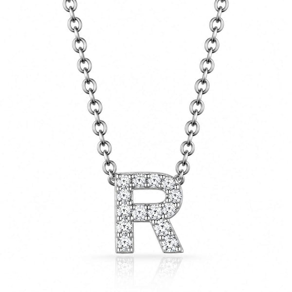 Roberto Coin Tiny Treasure Love Letter "R" Pendant Necklace