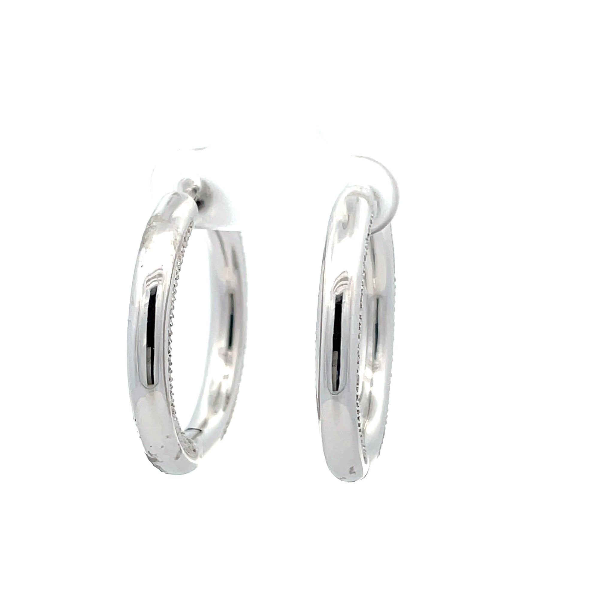 Diamond Hoop Earrings