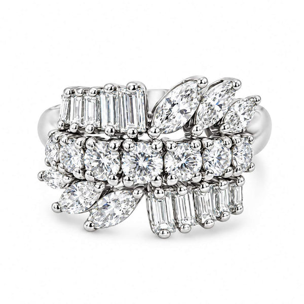 Diamond Flower Ring
