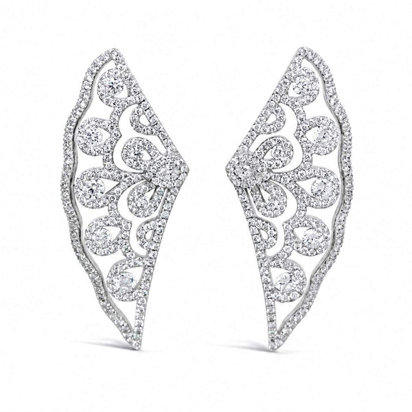 'Inbar' Lace Diamond Earrings