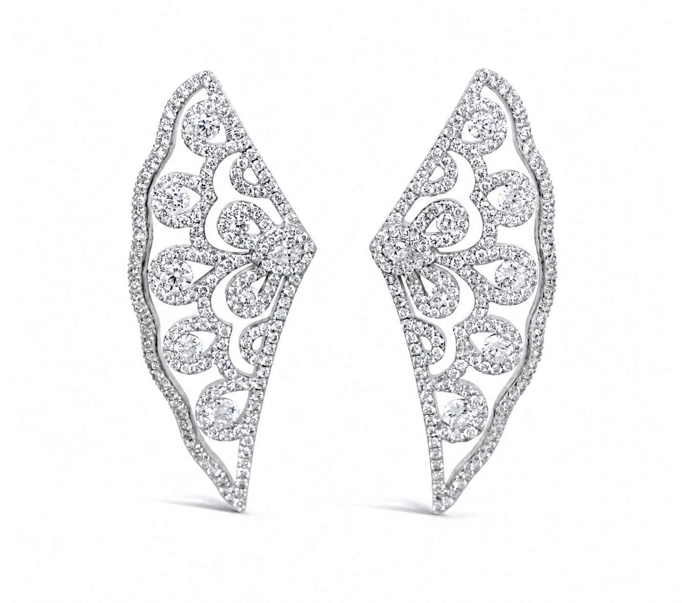 'Inbar' Lace Diamond Earrings
