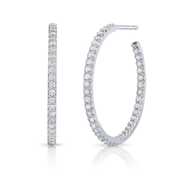 Roberto Coin Perfect Open Back Hoop Earrings