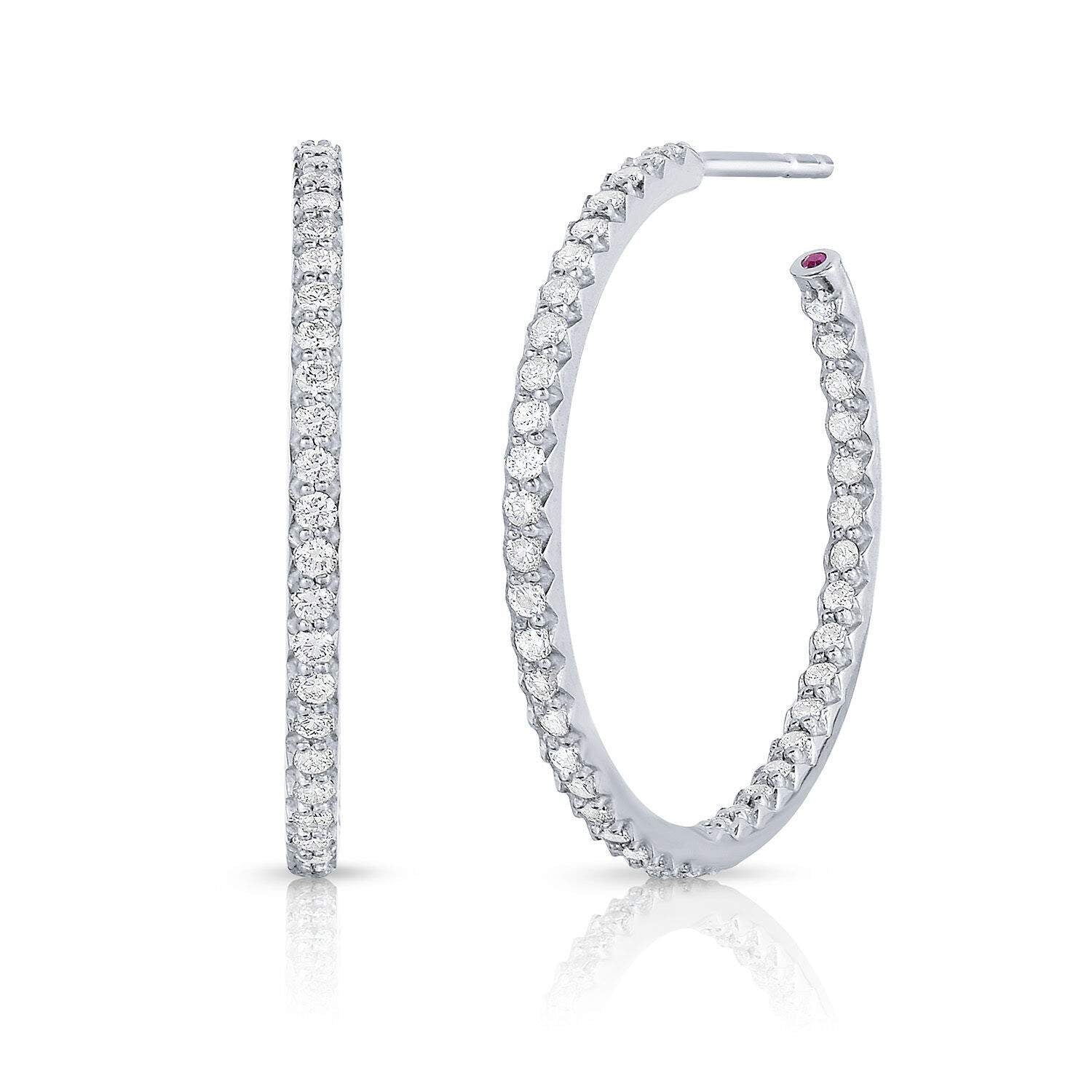 Roberto Coin Perfect Open Back Hoop Earrings