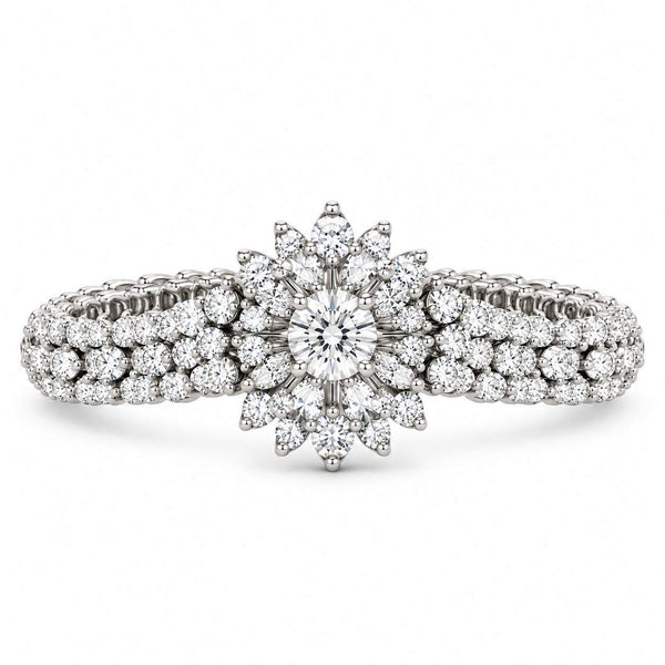 Diamond Flower Bracelet