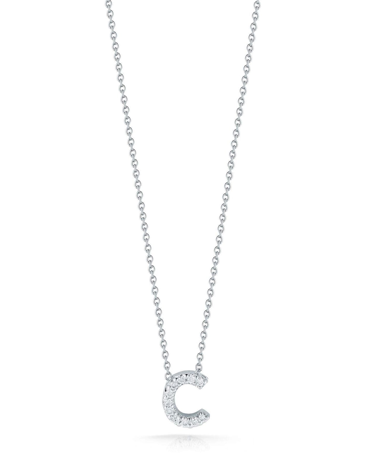 Roberto Coin Tiny Treasure Love Letter "C" Pendant Necklace