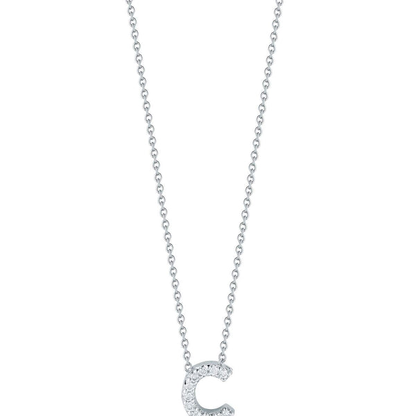 Roberto Coin Tiny Treasure Love Letter "C" Pendant Necklace