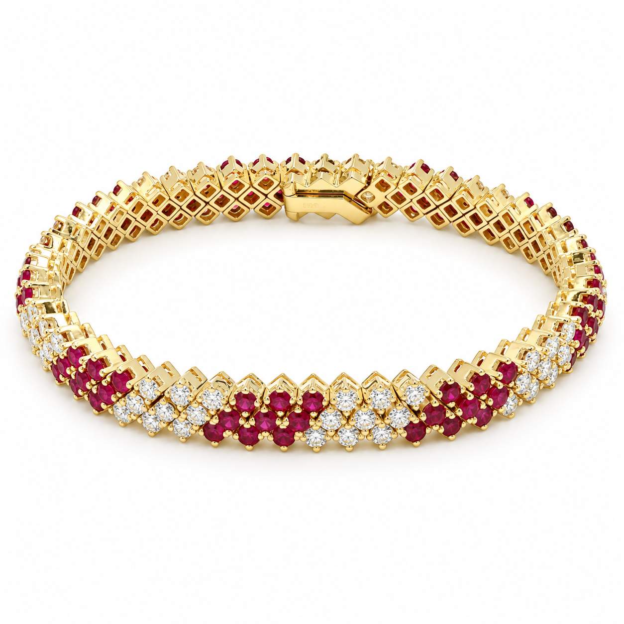 Ruby And Diamond Bracelet