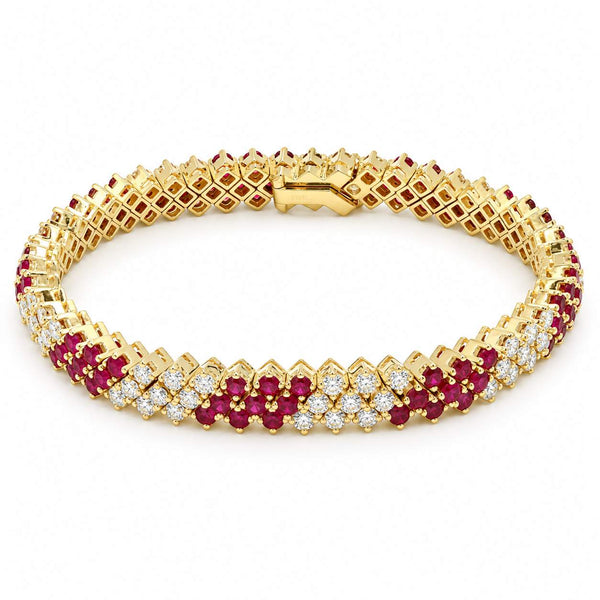 Ruby And Diamond Bracelet