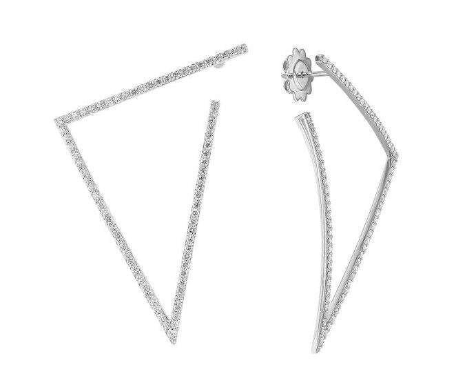 Roberto Coin Classic Large Triangle Earrings