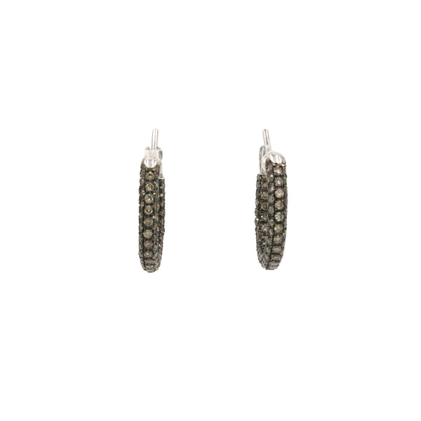 Garavello Eternity Diamond Hoop Earrings