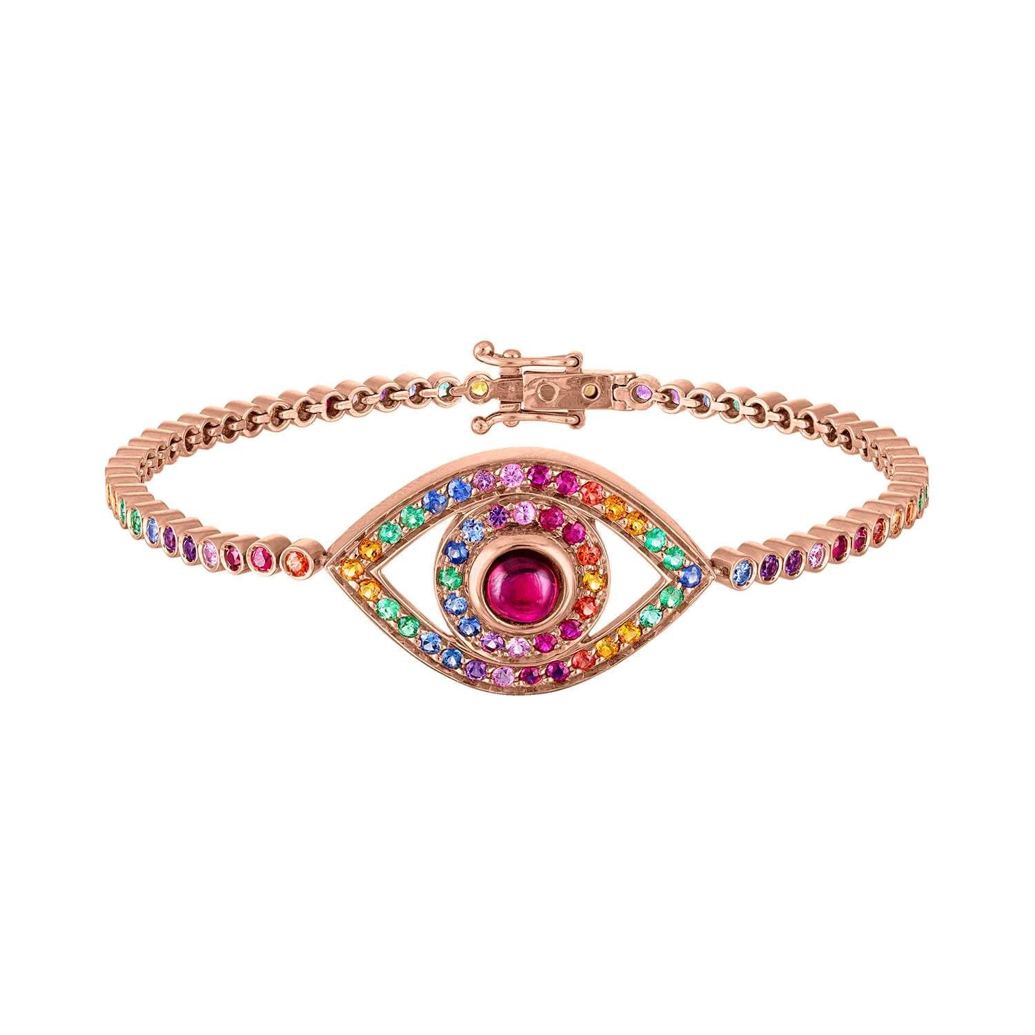 Netali Nissim Multi-Stone Protected Eye Bracelet