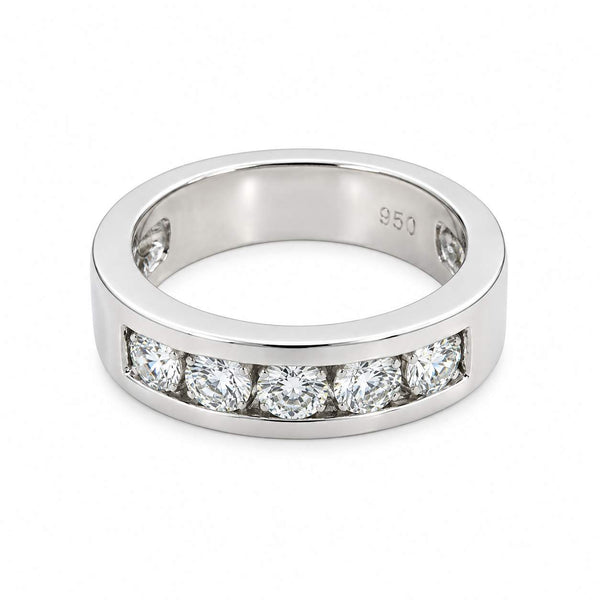 Channel-Set Diamond Band