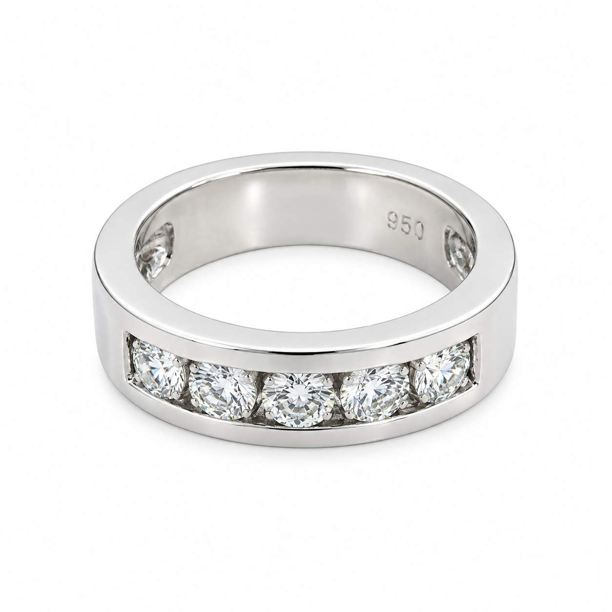 Channel-Set Diamond Band