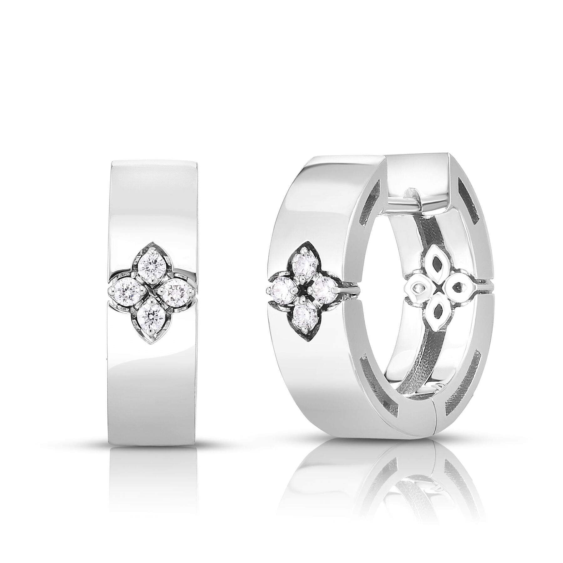 Roberto Coin Love In Verona Narrow Hoop Earrings