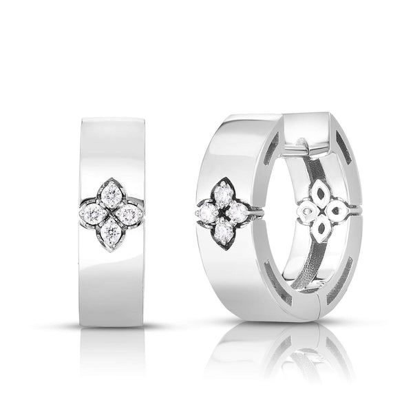 Roberto Coin Love In Verona Narrow Hoop Earrings