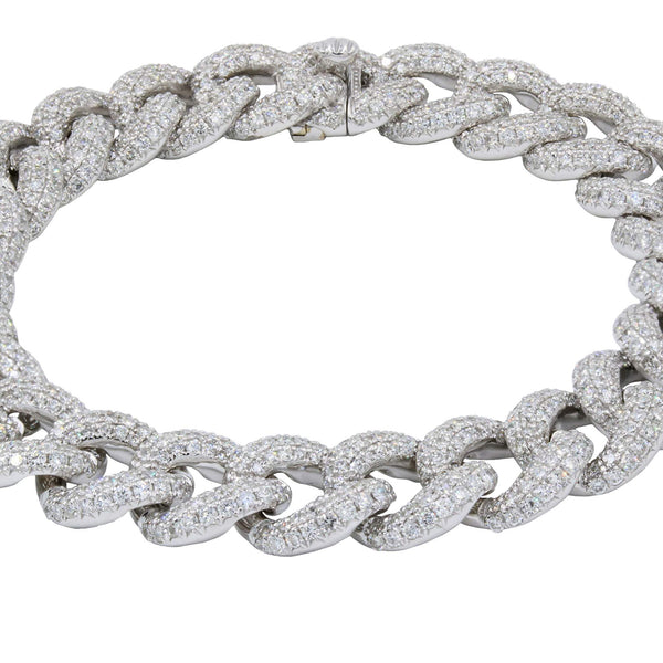 Curb Style Diamond Bracelet