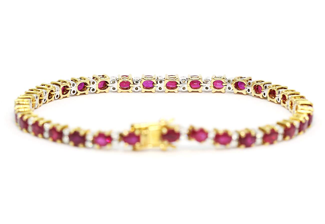 Ruby And Diamond Bracelet