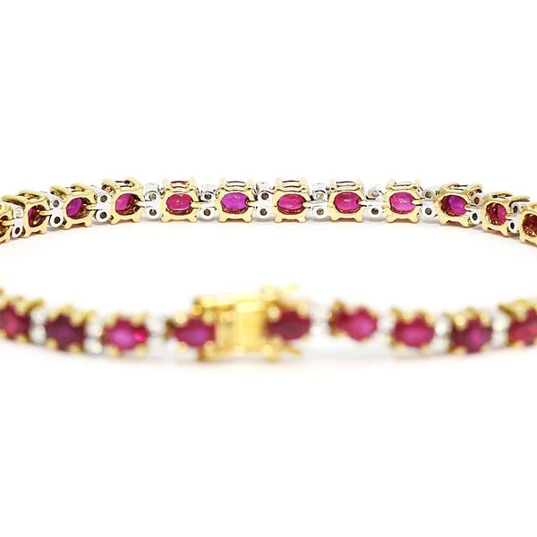 Ruby And Diamond Bracelet