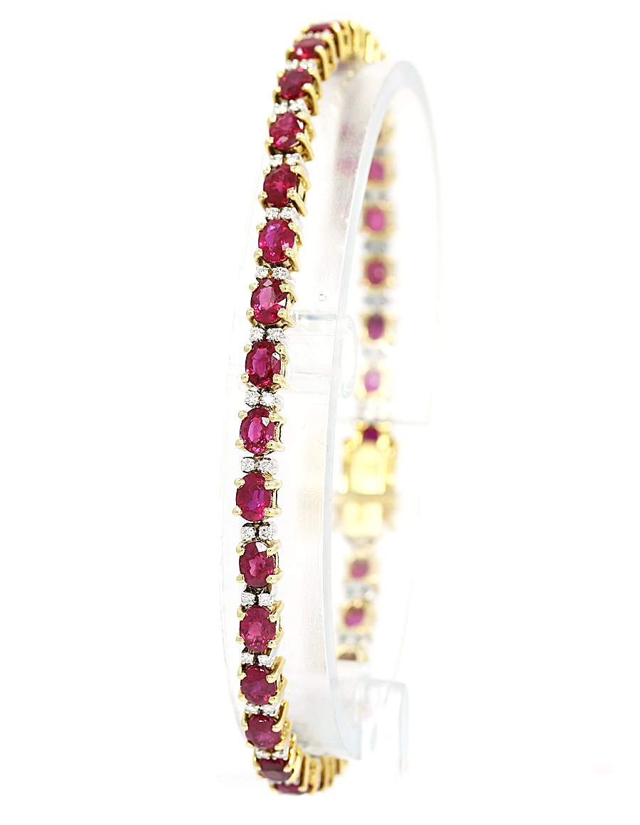 Ruby And Diamond Bracelet